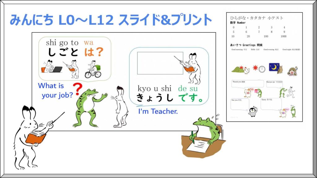 みんなの日本語初級Ⅰ、Ⅱ全50課パワーポイント教材 - 参考書